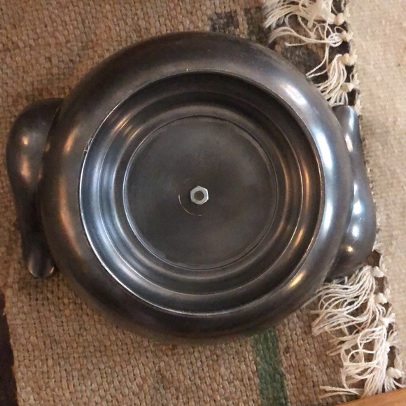 Vintage Etains Du Manior Paris pewter double holder tray - Picture 6 of 7